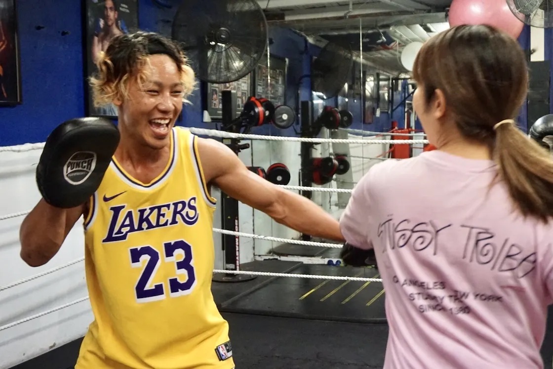 picture of Jesse teaching at the gym